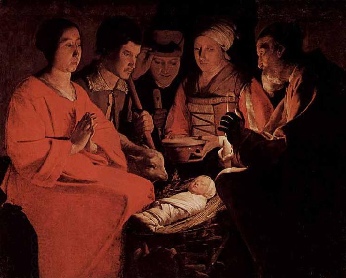 Georges de La Tour The Adoration of the Shepherds oil painting picture